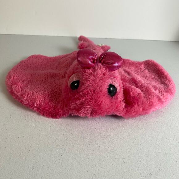 Aurora Girlz Nation Pink Stingray Plush Metallic Stuffed Sea Life Like 2015 Toy - Picture 1 of 14
